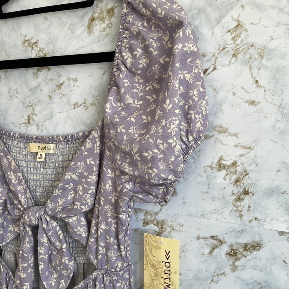 Rewind Floral Open Front Jumpsuit l SIZE M - Picture 5 of 10